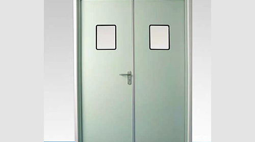 Stainless steel clean door